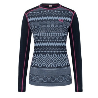 Dámské triko Kari Traa Live Ls Velikost: S / Barva: modrá