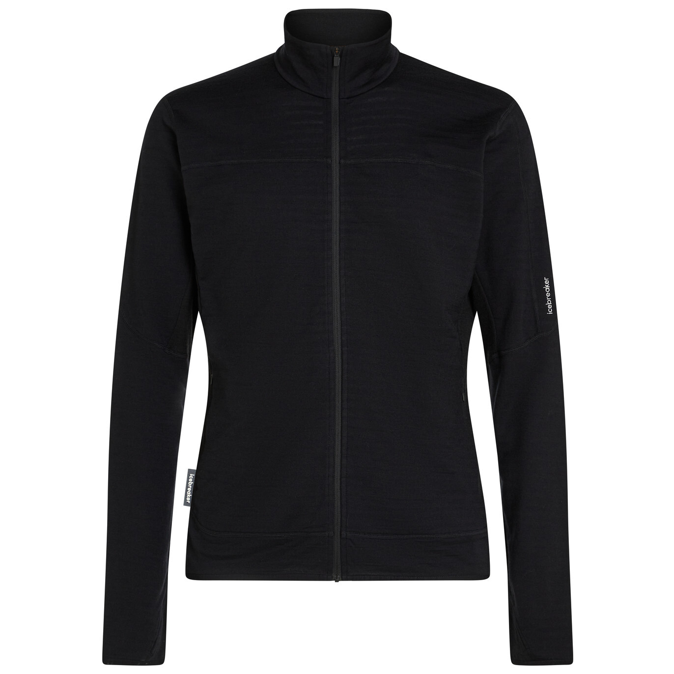 Pánská funkční mikina Icebreaker Men Merino Blend 300 RealFleece™ Descender LS Zip Velikost: M / Barva: černá