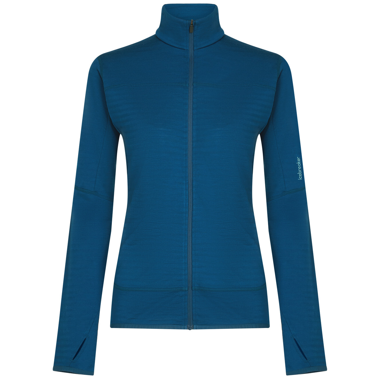 Dámská funkční mikina Icebreaker Women Merino Blend 300 RealFleece™ Descender LS Zip Velikost: S / Barva: modrá