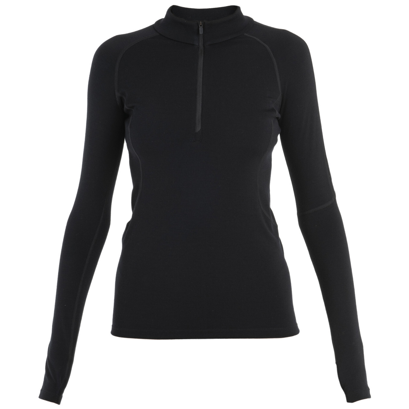 Dámské funkční triko Icebreaker Women 300 MerinoFine™ Polar LS Half Zip Velikost: S / Barva: černá