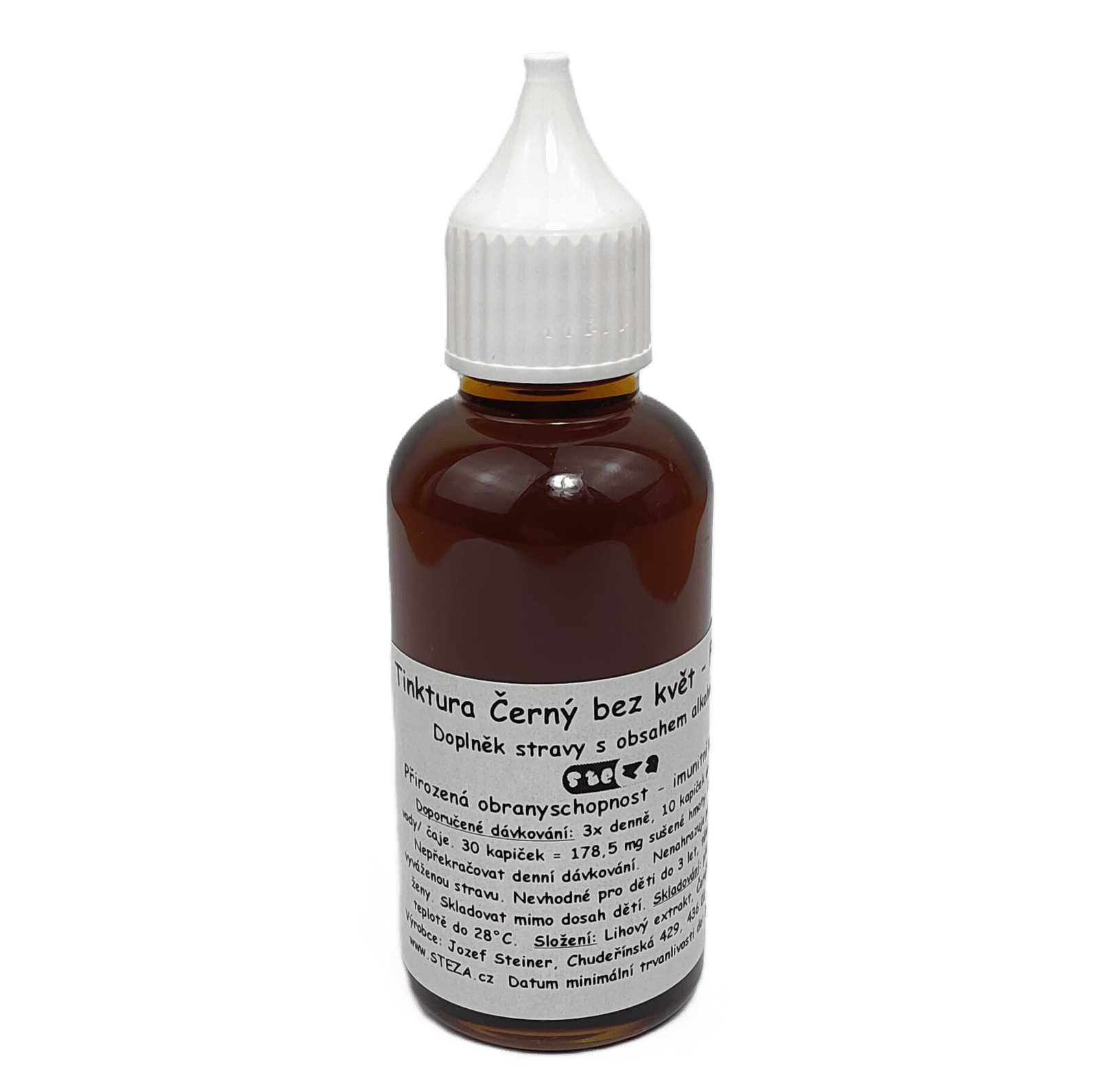 STEZA - Tinktura Černý bez květ - FORTE 3x 50ml.