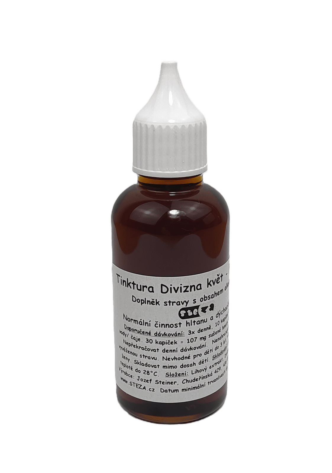 STEZA - Tinktura Divizna květ - FORTE 5x 50 ml.