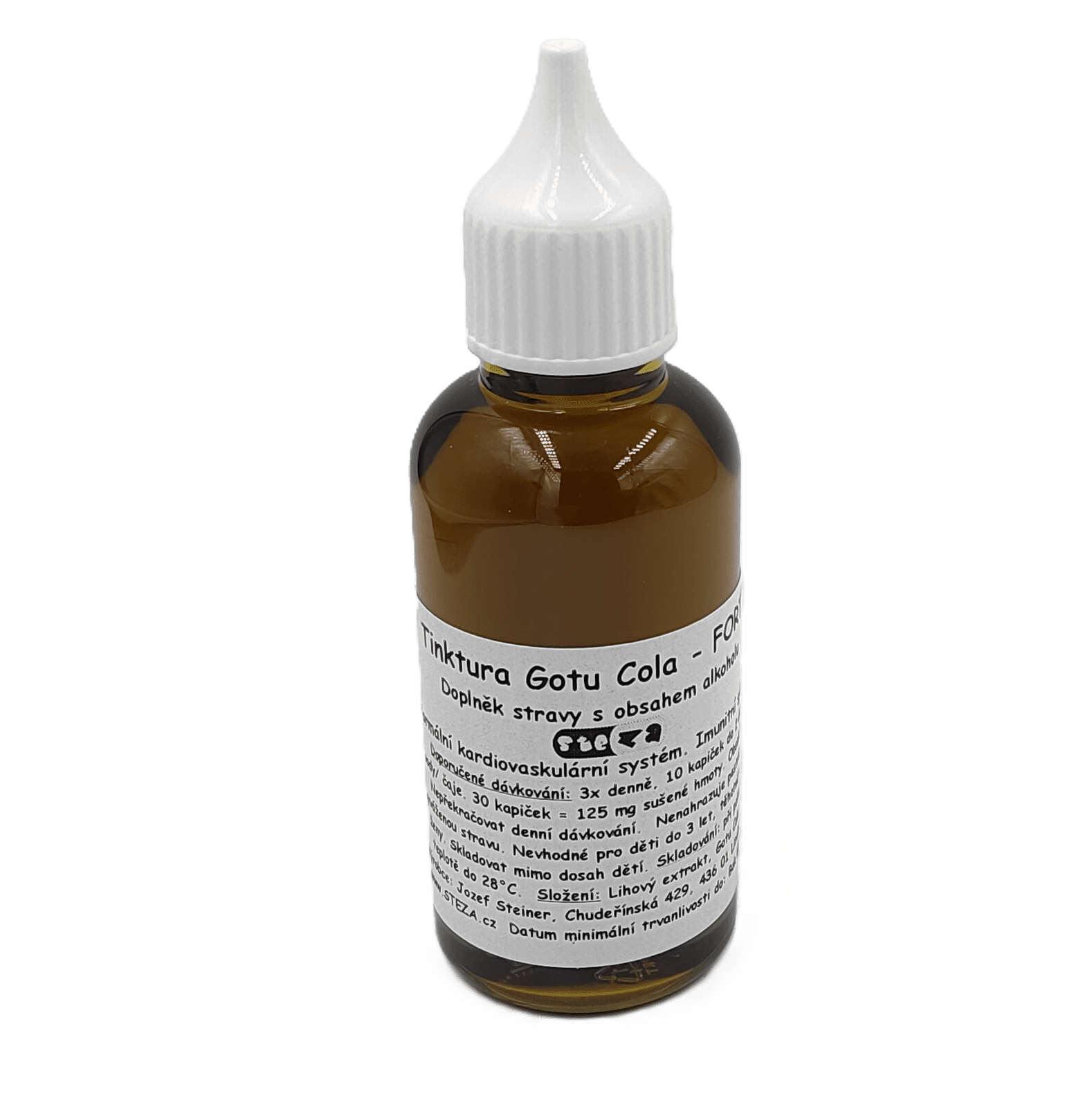 STEZA - Tinktura Gotu Cola - Pupečník asijský - FORTE 5x 50ml.