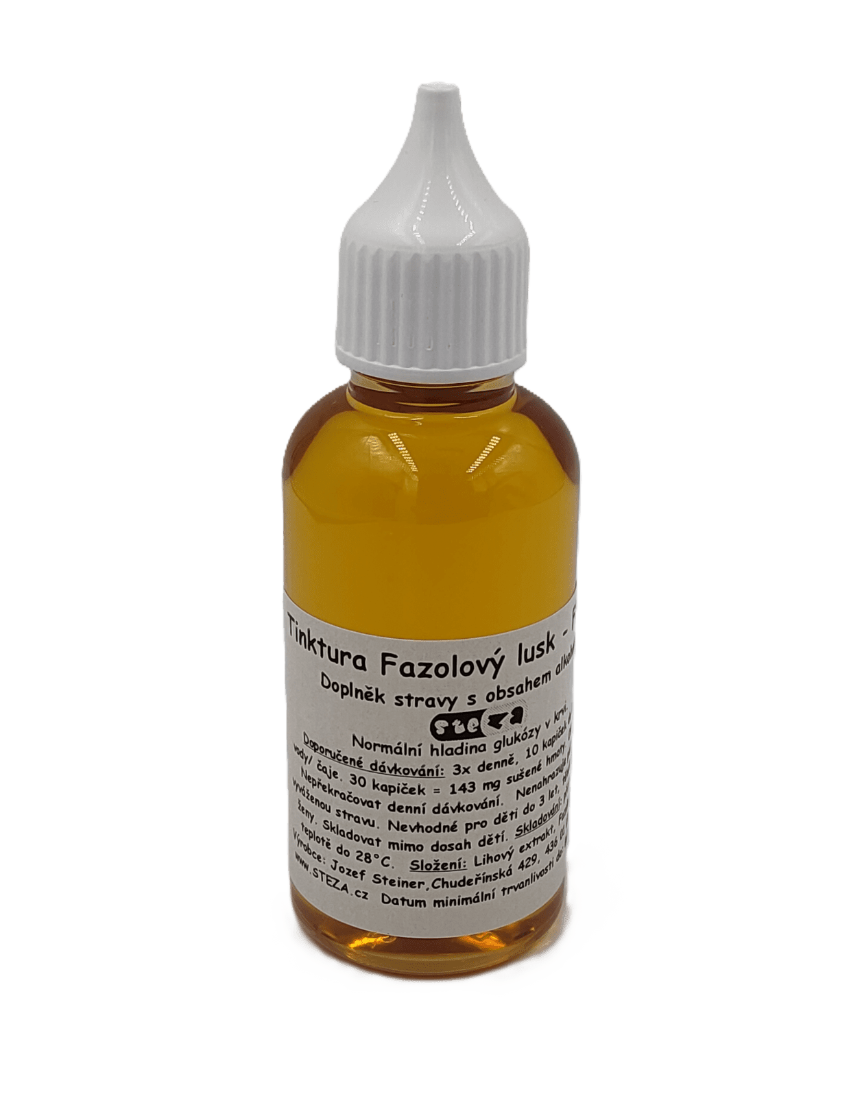 STEZA - Tinktura Fazolový lusk - FORTE 50 ml. 5x lékovka