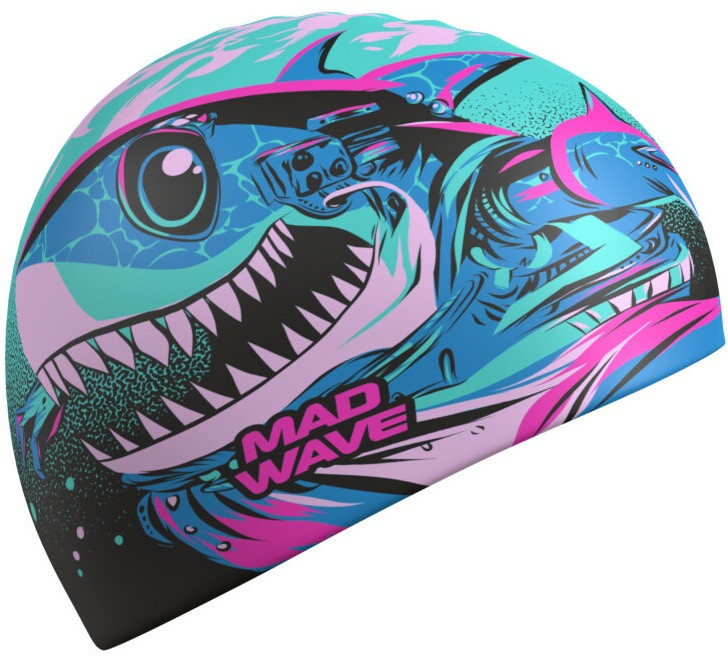Mad Wave Robo Shark Cap Modro/růžová