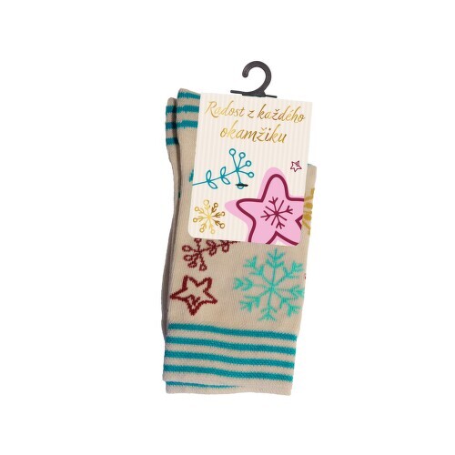 BENU Ponožky Zima dětské béžové velikost 34-37