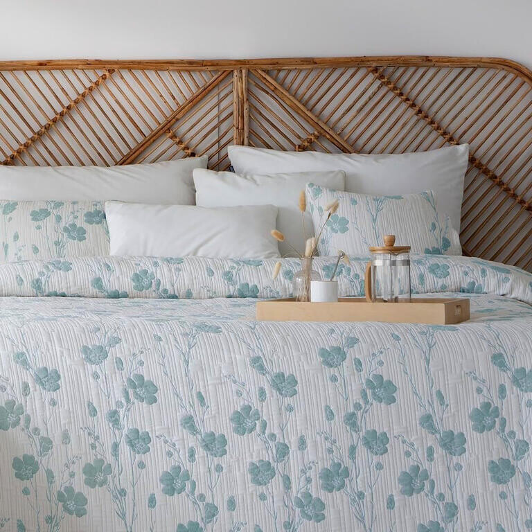 Přehoz na postel SOFIA modrá jednolůžko