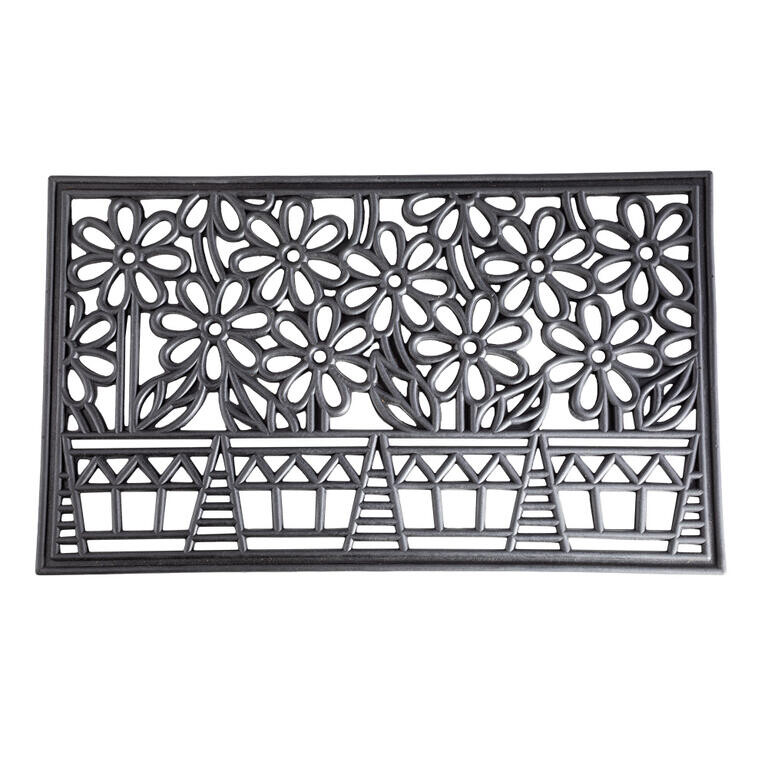 Rohožka gumová KYTKY V TRUHLÍKU 45 x 75 cm