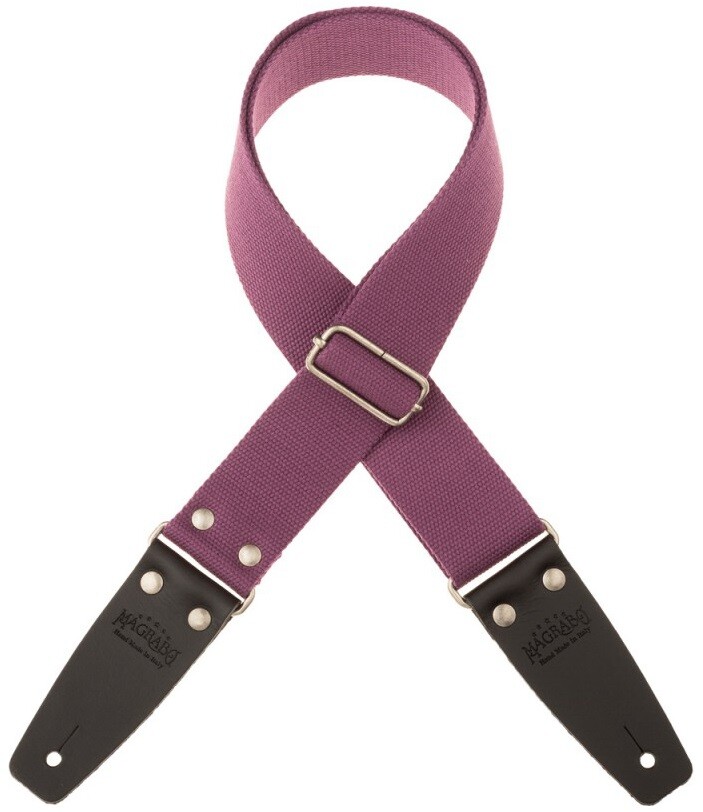 Magrabò Stripe SC Entry Plum 5 cm, terminals Black, Silver Buckle