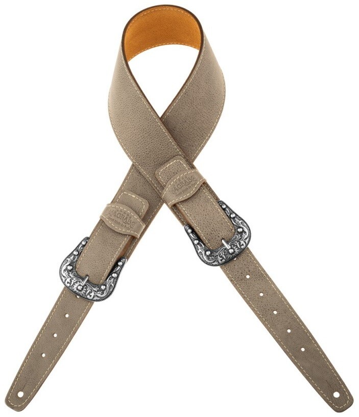 Magrabò Twin Buckle TS Aged Granito 7 cm, Sun Silver Buckle