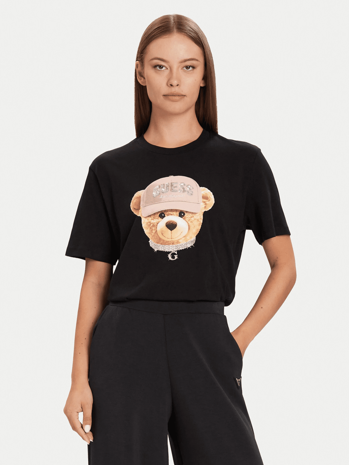 Guess teddy bear hat ss t-shirt xs