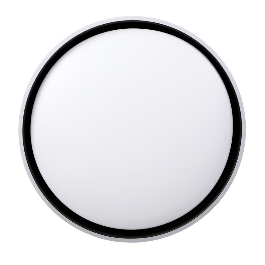 Stropní lampa Florida, bílá+černá, 24W LED, 39 cm, bílé stínidlo