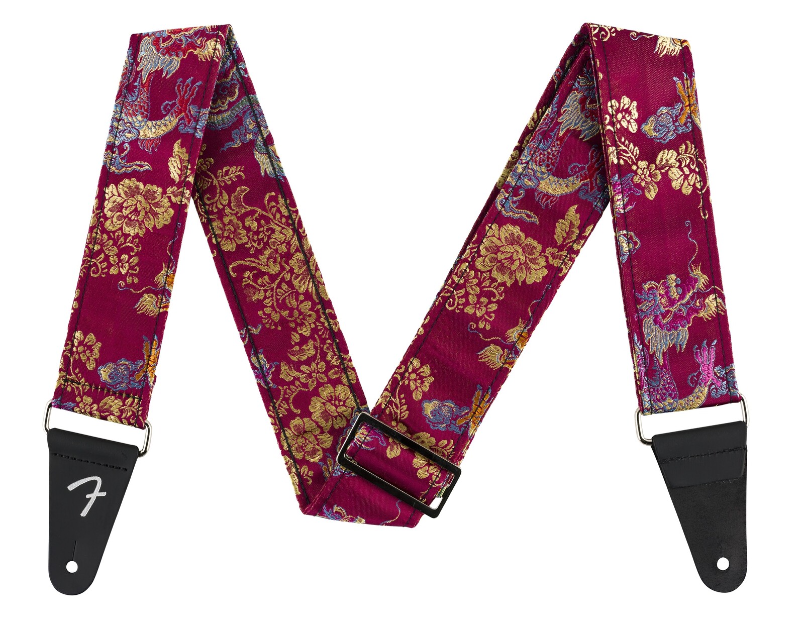 Fender Satin Dragon Strap Wine