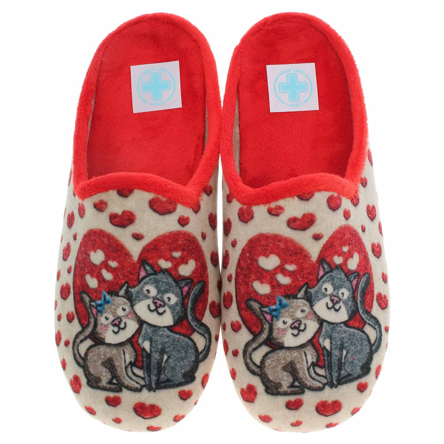 Ecco Dámské domácí pantofle Medi Line 147-025 rojo 23500770