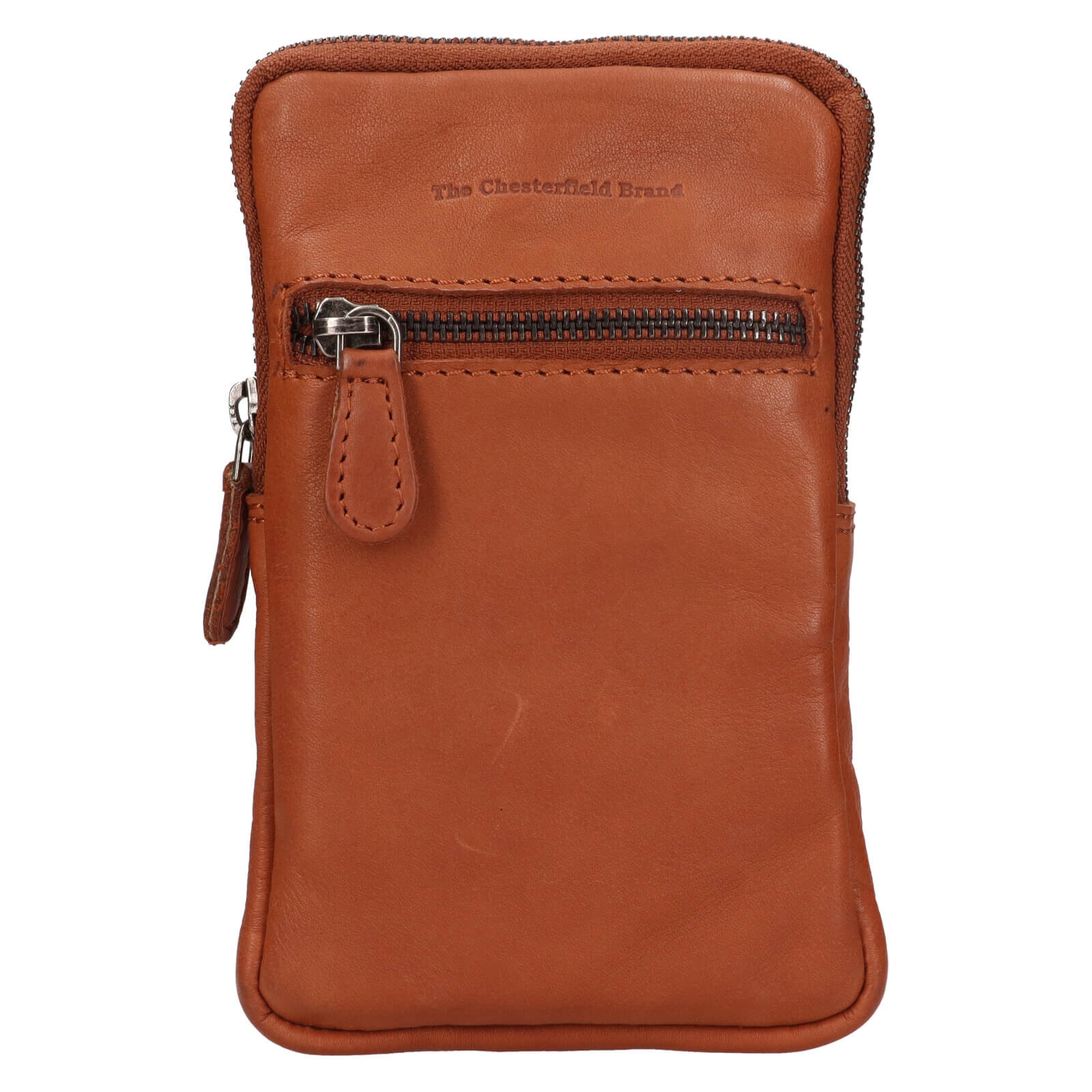 Dámská kožená crossbody kabelka na doklady The Chesterfield Brand Salva - koňak