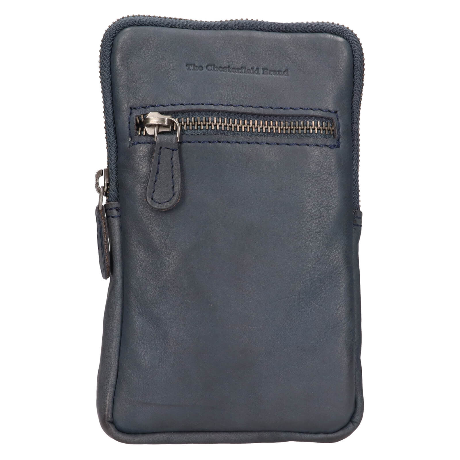 Dámská kožená crossbody kabelka na doklady The Chesterfield Brand Salva - tmavě modrá