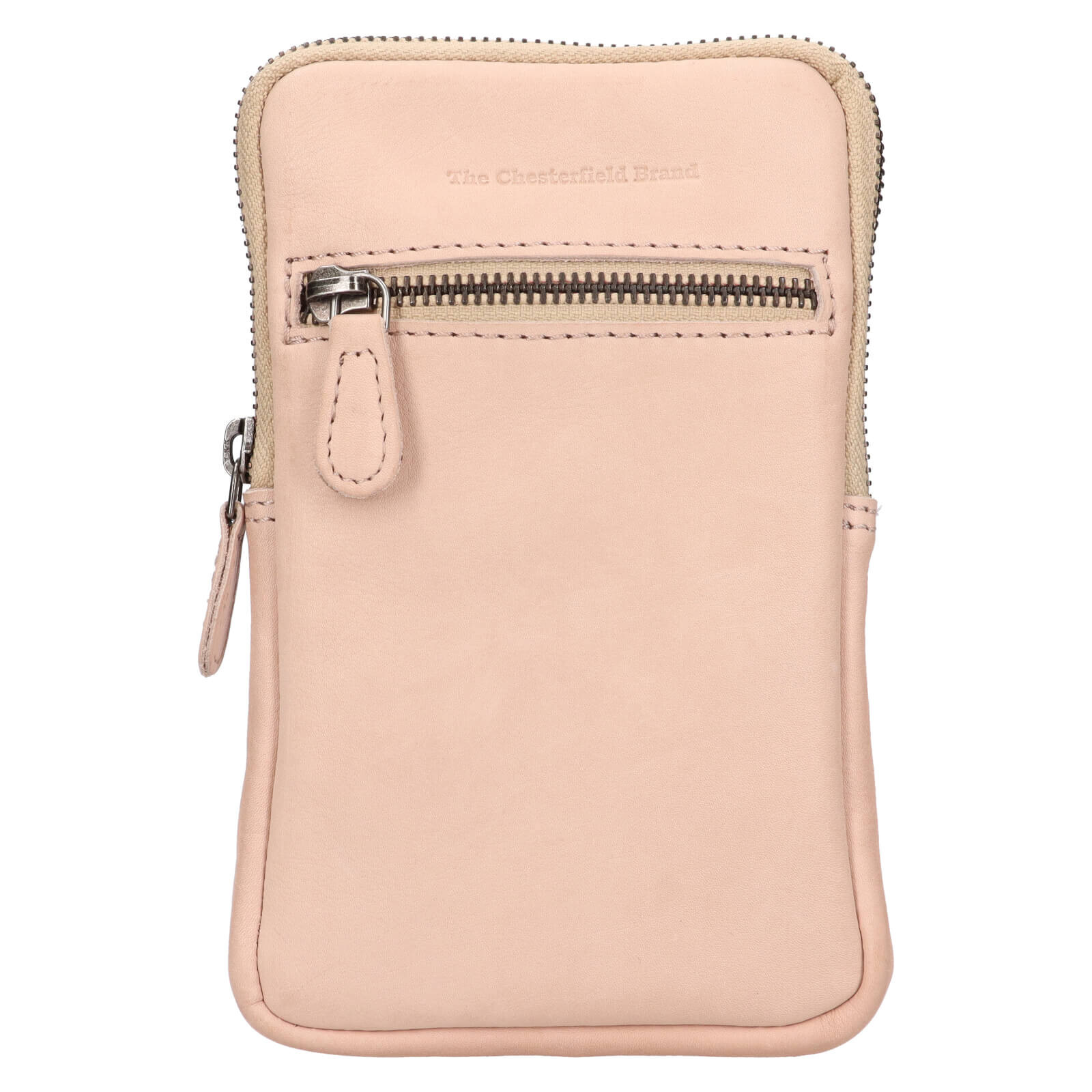 Dámská kožená crossbody kabelka na doklady The Chesterfield Brand Salva - béžová