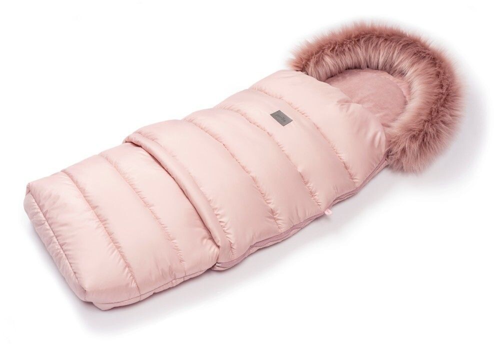 JASMINE Zimní fusak s kožíškem - světlá růžová