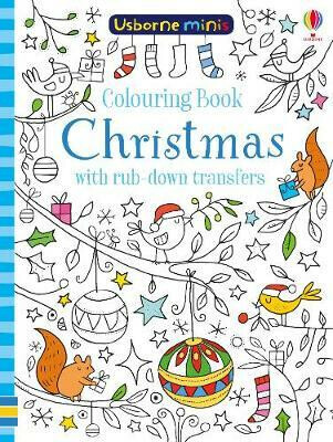 Colouring Book Christmas with rub-down transfers - Kirsteen Robson