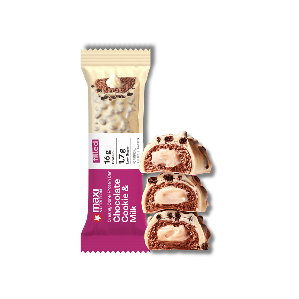 MAXI NUTRITION Creamy core protein bar čokoládová sušenka a mléko 45 g