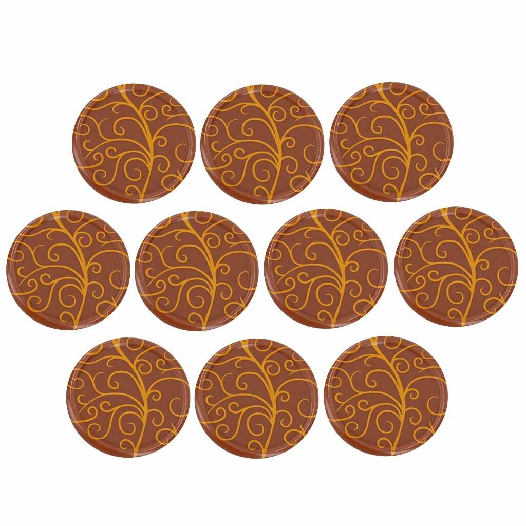 Cake Masters Kolečka z mléčné čokolády Ornamenty 10ks