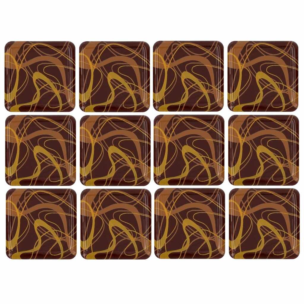 Cake Masters Čtverečky z hořké čokolády Ornamenty 12ks