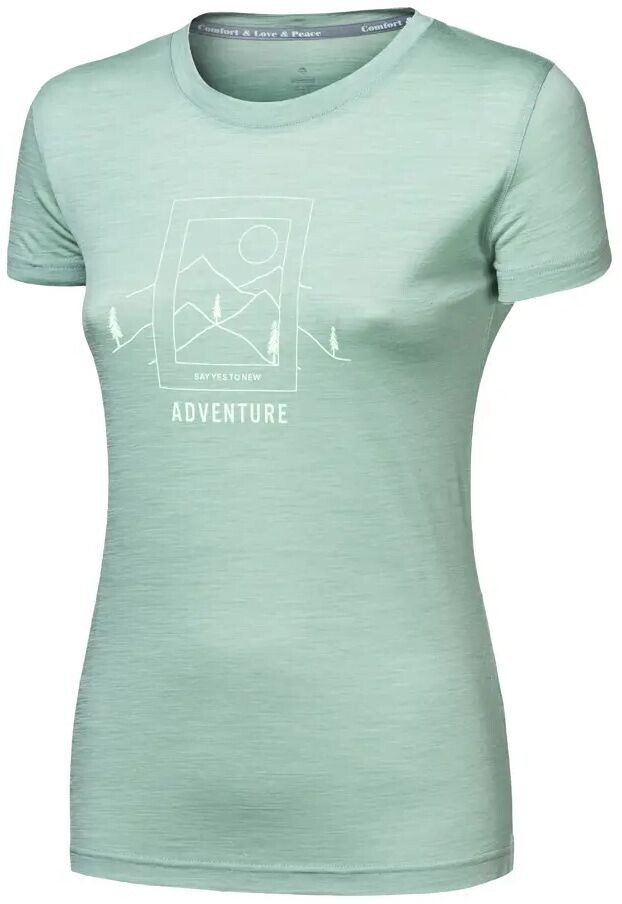 SENSOR MERINO AIR SAY YES dámské triko kr.rukáv basil green Velikost: XL