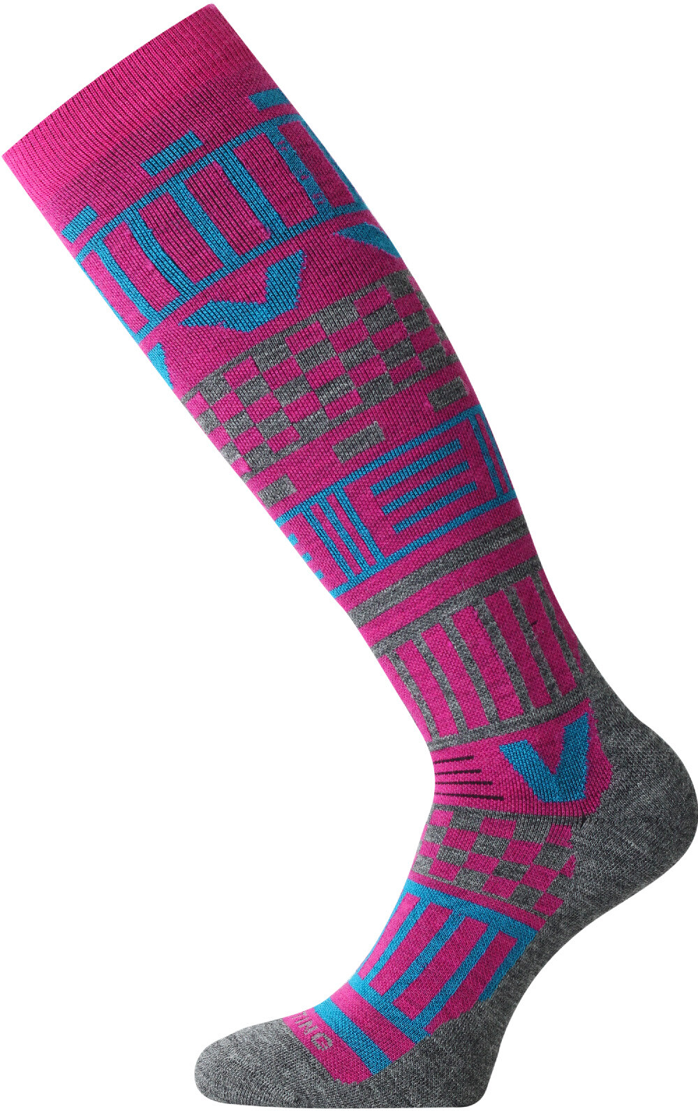 Lasting merino lyžařské podkolenky SLA 408 růžová Velikost: L