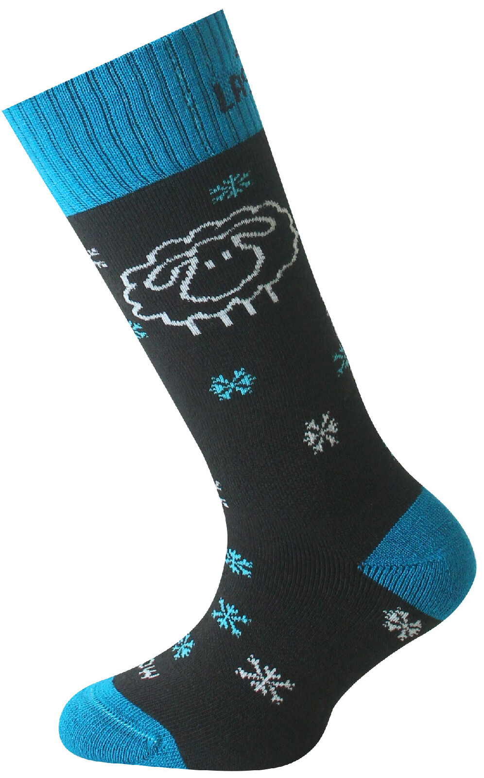 Lasting dětské merino lyžařské ponožky SJW 959 černé Velikost: XXS 8596445239225