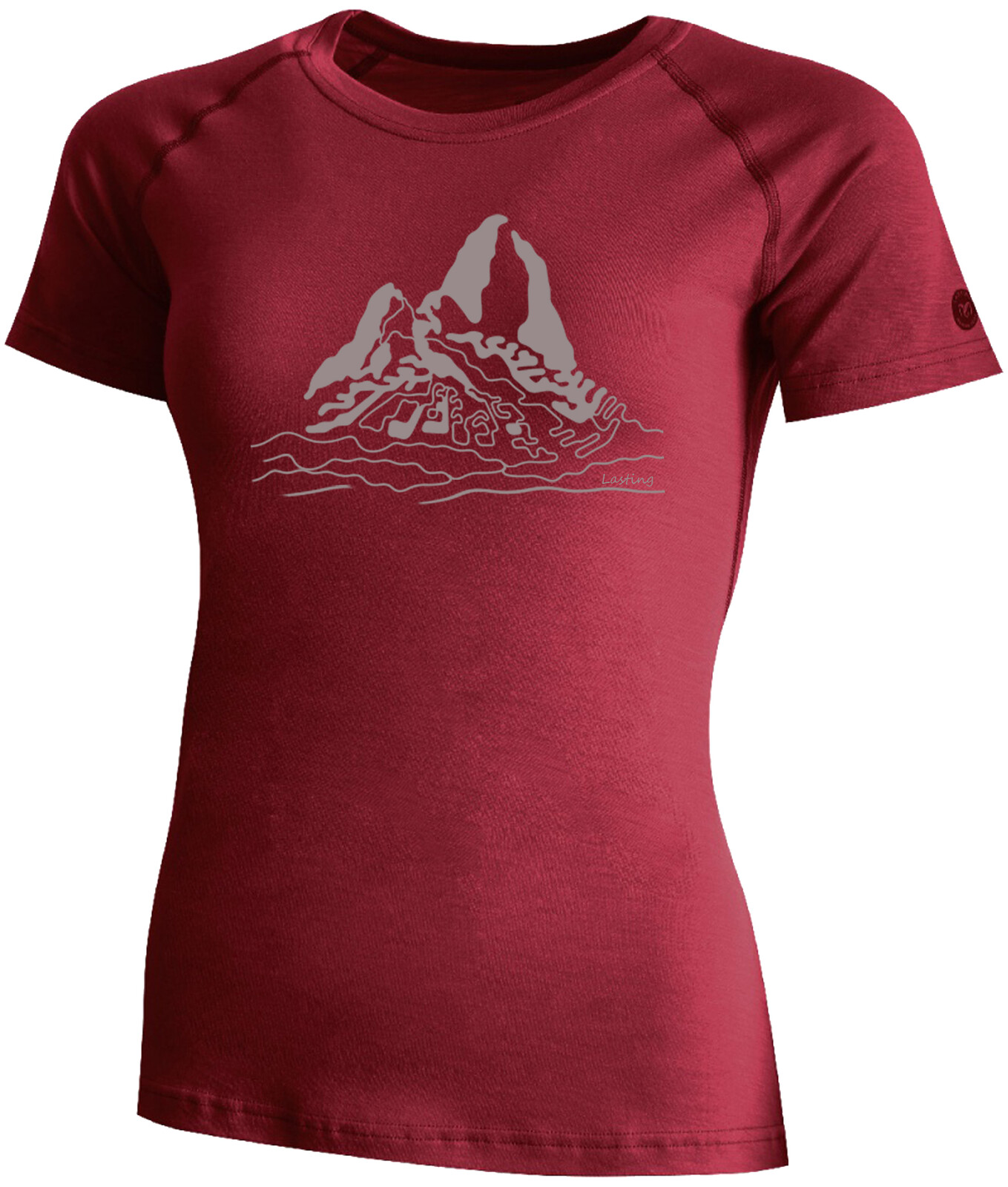 Lasting dámské merino triko s tiskem LORETA 4949 růžové Velikost: S 8596445232592