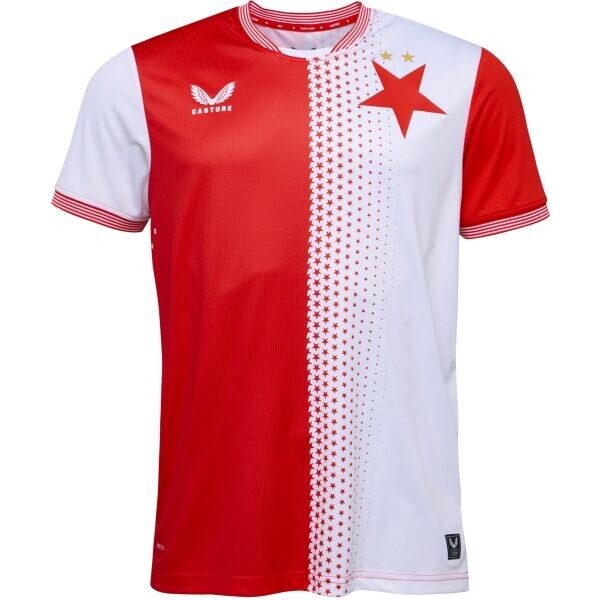 CASTORE SLAVIA PRAGUE PRO HOME SS SHIRT Pánský fotbalový dres, bílá, velikost