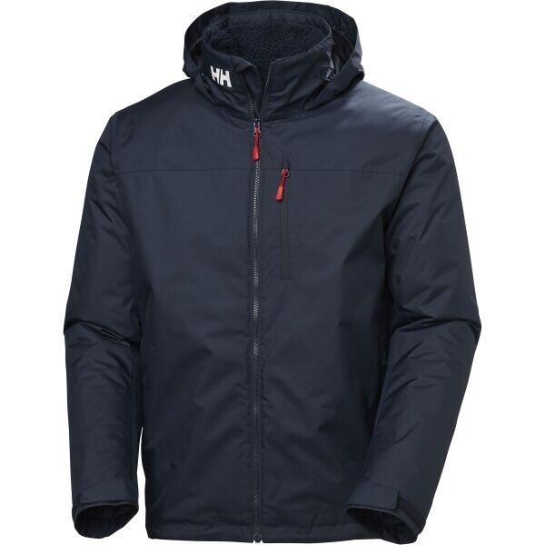 Helly Hansen CREW HOODED MIDLAYER Pánská jachtařská bunda, tmavě modrá, velikost