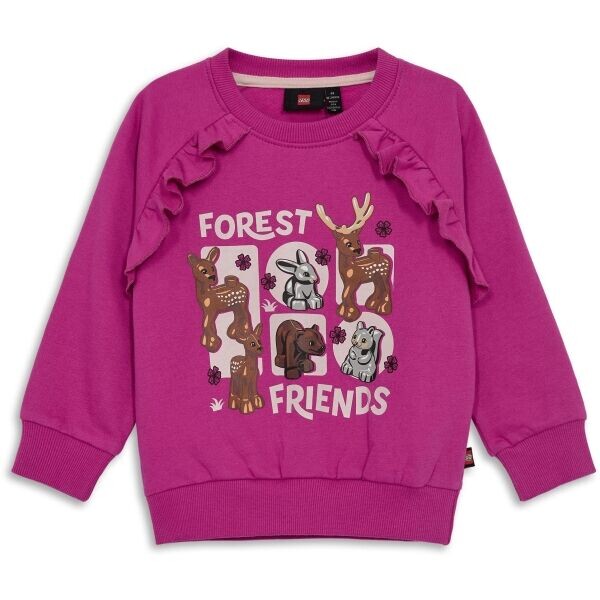 LEGO® kidswear LWSANYU 701 Dívčí mikina, růžová, velikost