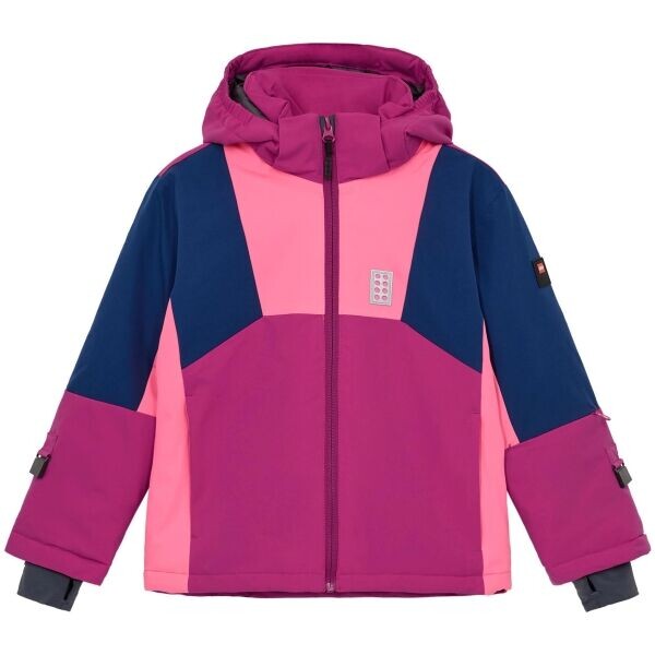LEGO® kidswear LWJAZ 801 Dětská lyžařská bunda, růžová, velikost