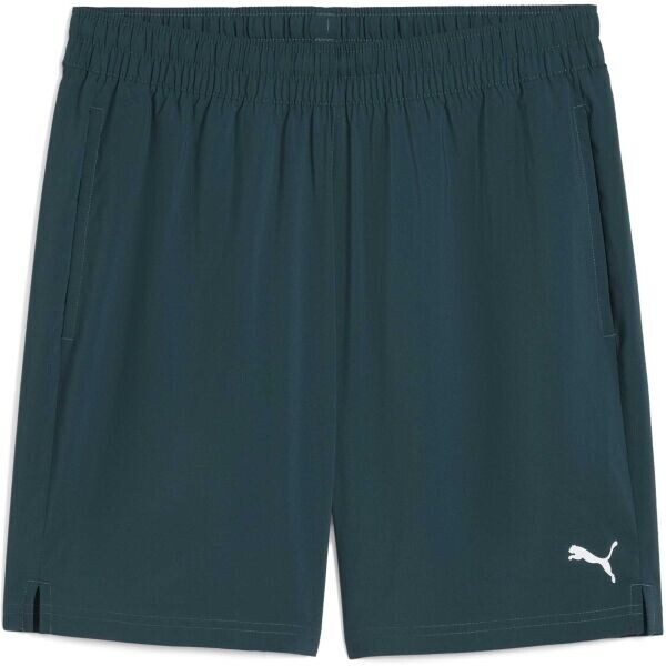 Puma M TAD ESSENTIALS 7 WOVEN SHORT Pánské sportovní kraťasy, tmavě zelená, velikost