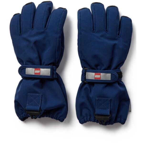 LEGO® kidswear LWAZUN 705 Dětské lyžařské rukavice, tmavě modrá, velikost 122-128
