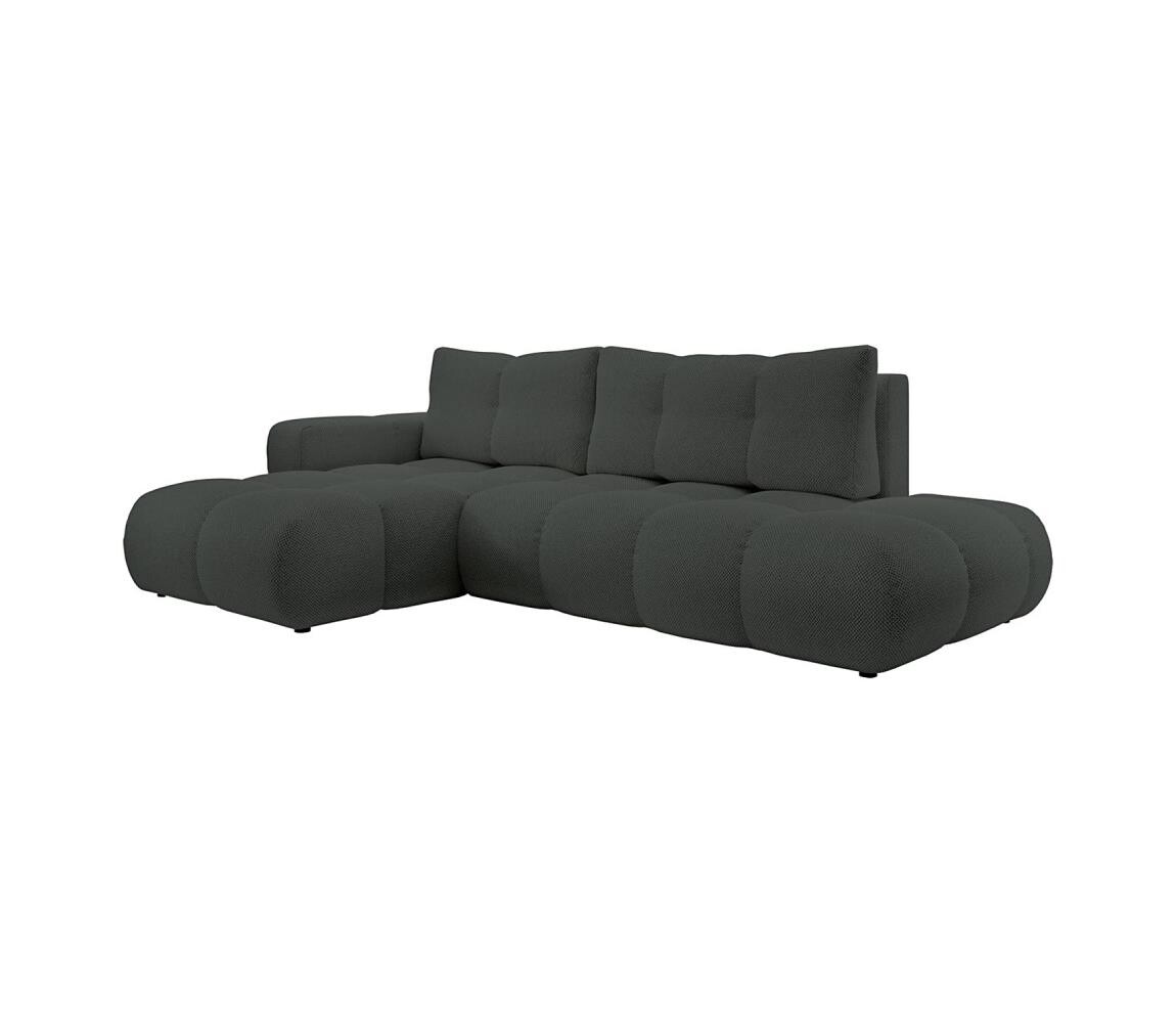 Rozk. rohová čalouněná sedací souprava s úl. prostorem do L ALMADA levá antracit 8590828023883