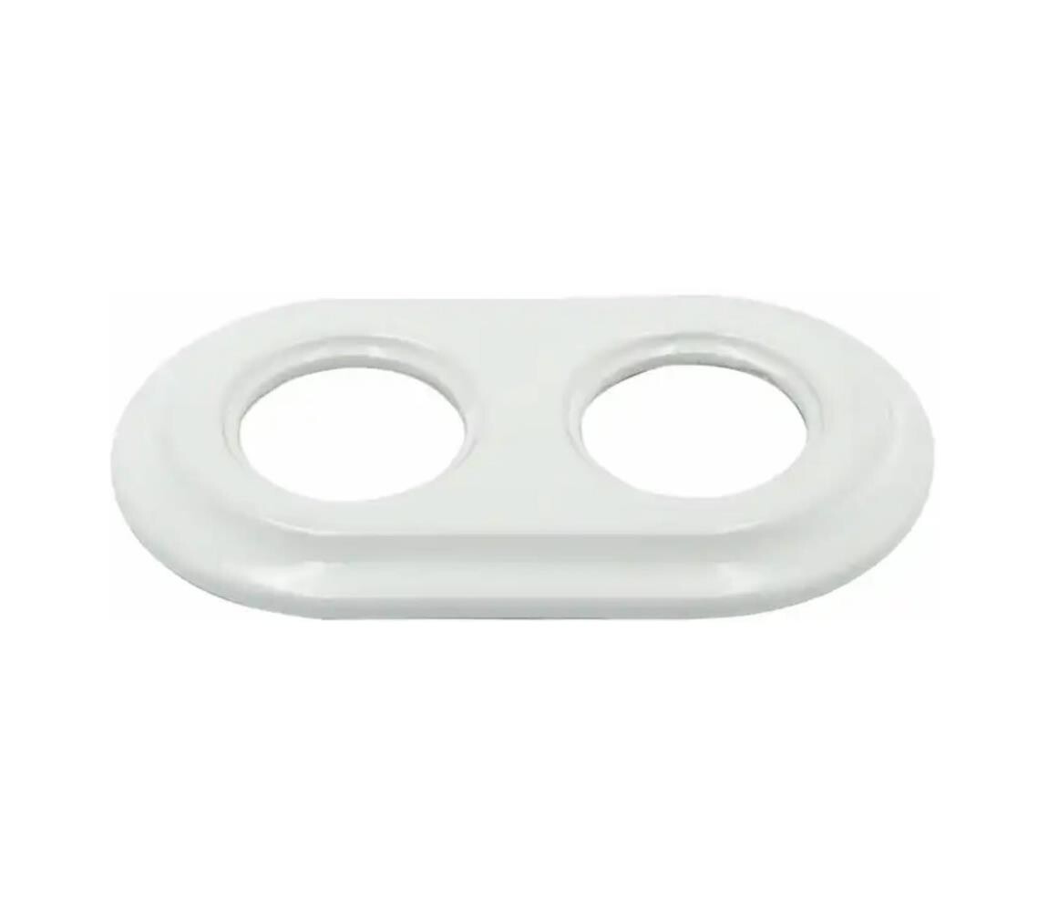 Bohemia-Design - Porcelánový retro rámeček dvojitý bílá 12359360