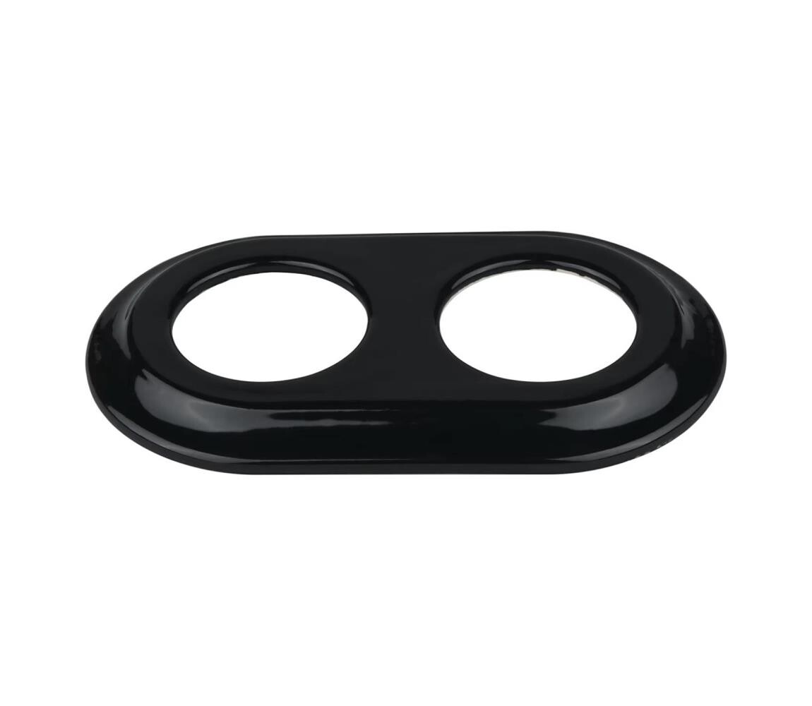 Bohemia-Design - Porcelánový retro rámeček dvojitý černá 12359359