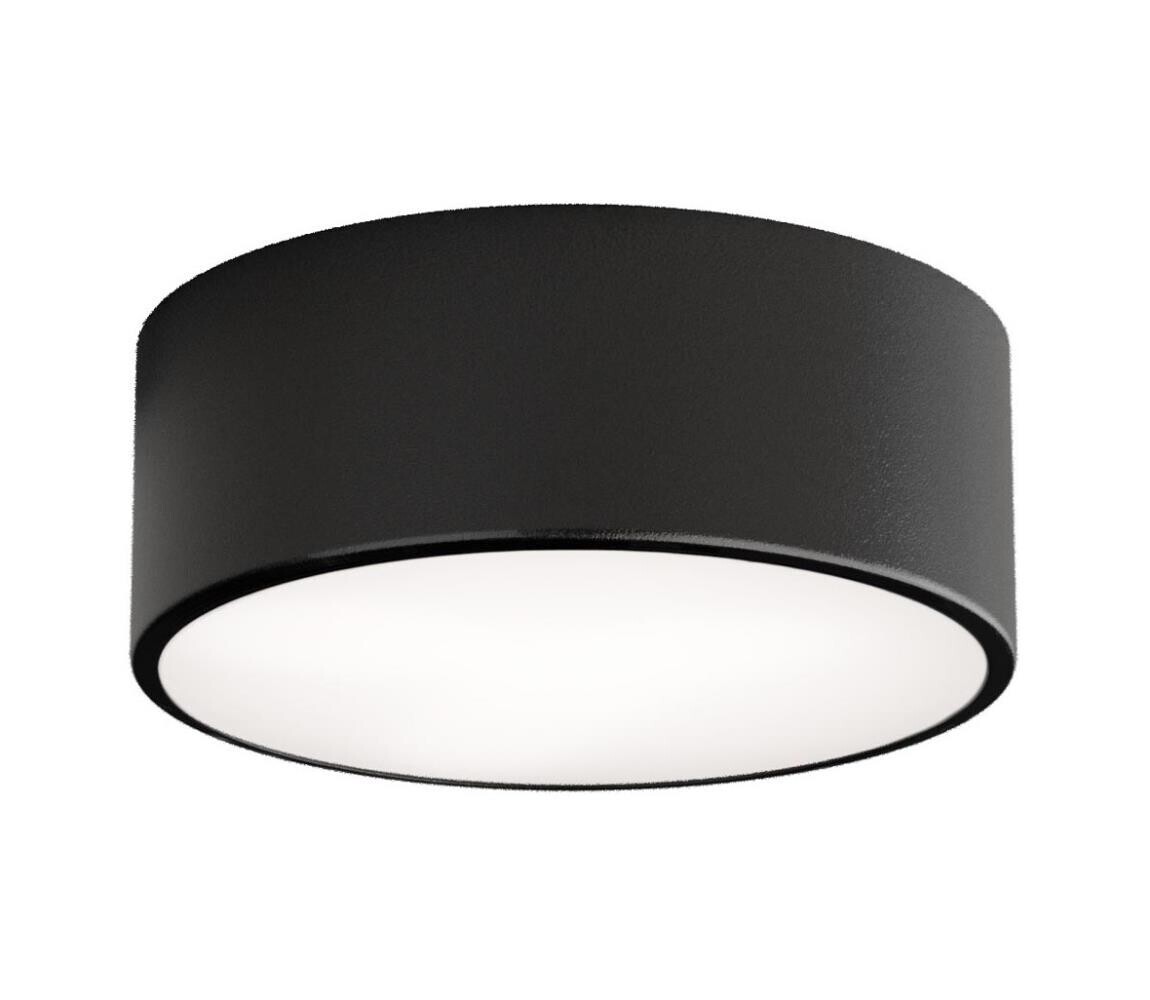 Koupelnové stropní svítidlo se senzorem CLEO 1xE27/24W/230V pr. 20 cm IP54 černá 5907623692344