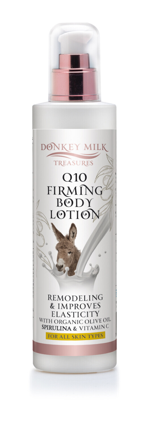 Donkey Milk Treasures Q10 Remodelační a formující tělové mléko s oslím mlékem (250 ml)