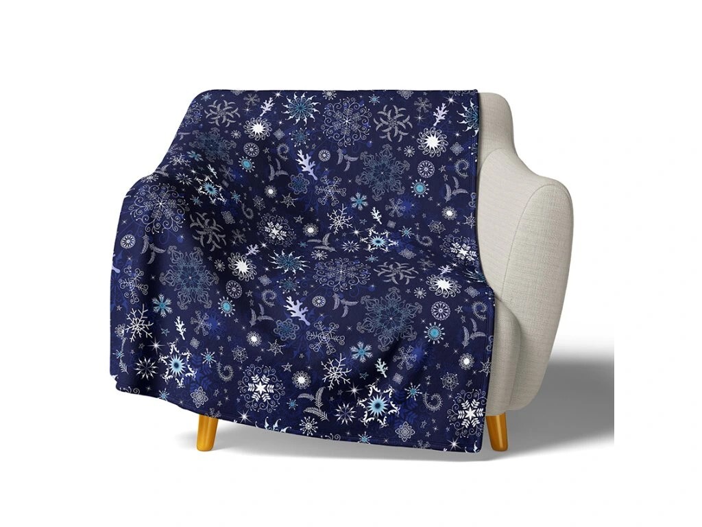 TipTrade Deka mikroplyš 150x200 cm - Ledové vločky