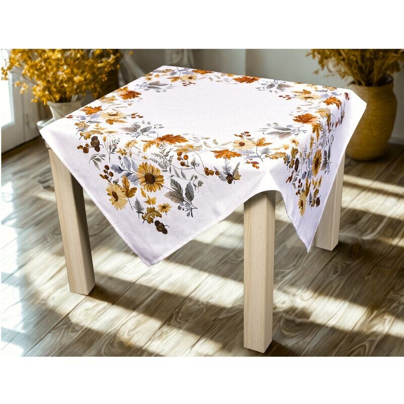 Ubrus celoroční, Podzimní květy,  30 x 45 cm