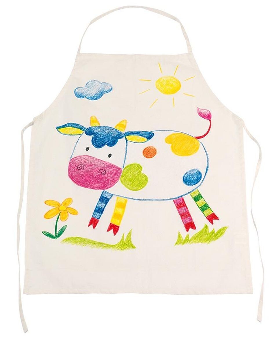Ourbaby kuchyňka hand painting apron 31397-0 béžová