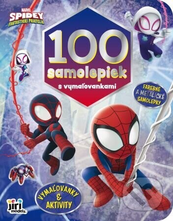 100 samolepiek s vymaľovankami - Spidey - Jiri Models SK