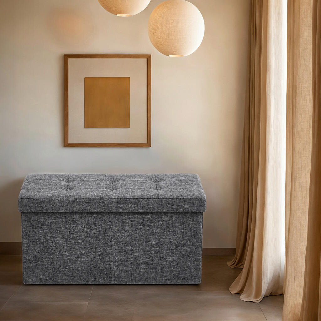 XXXL SEDACÍ BOX, textil, kompozitní dřevo, 78/38/38 cm