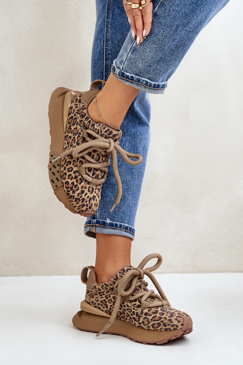 Dámské Zamszové Tenisky Na Platformě S Tlustým Šněrováním Panthera Artiker