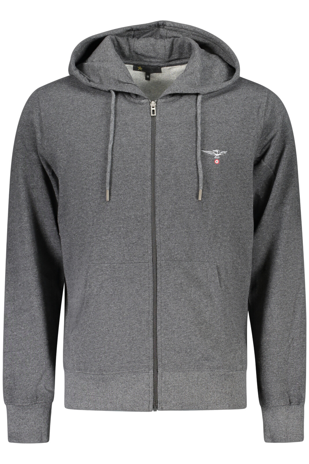 MILITARY ACADEMY MEN'S GRAY ZIP-UP SWEATSHIRT