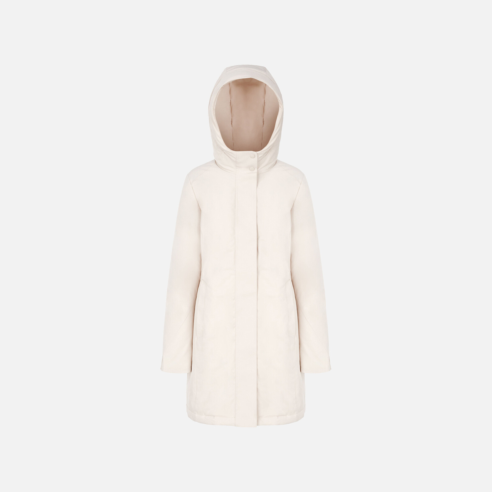 Krémová dámská parka Geox Spherica - Dámské