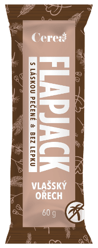 Cerea Flapjack Vlašský oříšek bez lepku 60 g DMT 10/2025